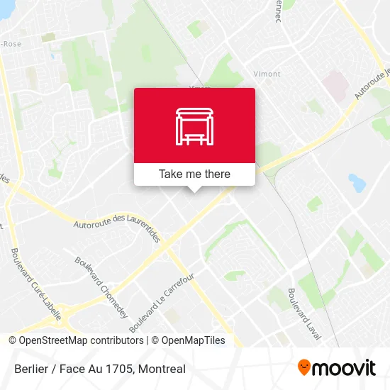 Berlier / Face Au 1705 map