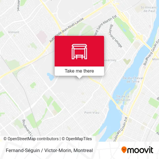 Fernand-Séguin / Victor-Morin map