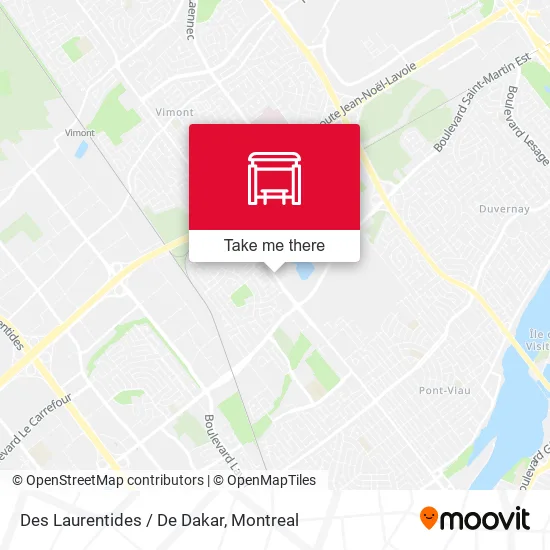 Des Laurentides / De Dakar map