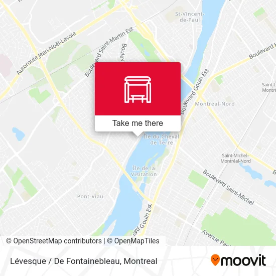Lévesque / De Fontainebleau map