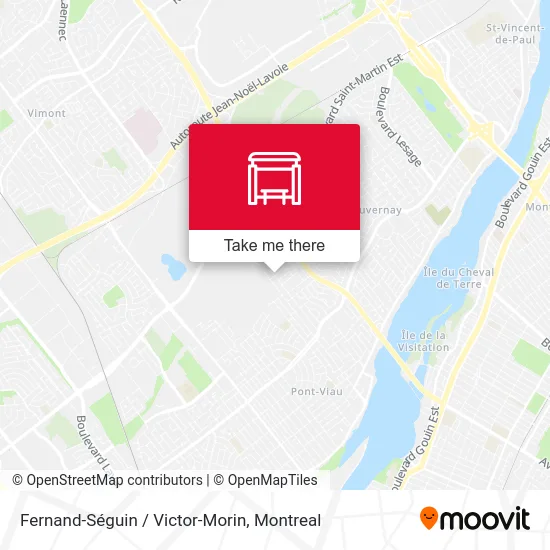 Fernand-Séguin / Victor-Morin map