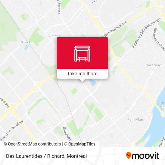 Des Laurentides / Richard map