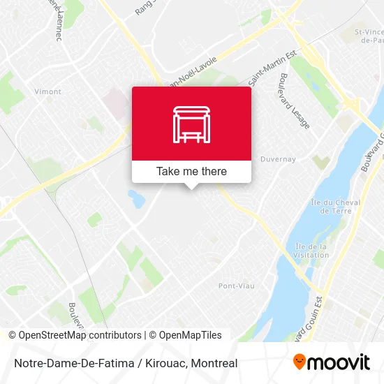 Notre-Dame-De-Fatima / Kirouac map