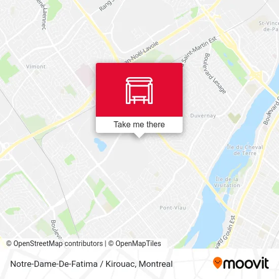 Notre-Dame-De-Fatima / Kirouac map