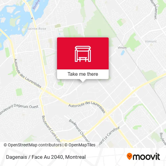 Dagenais / Face Au 2040 map