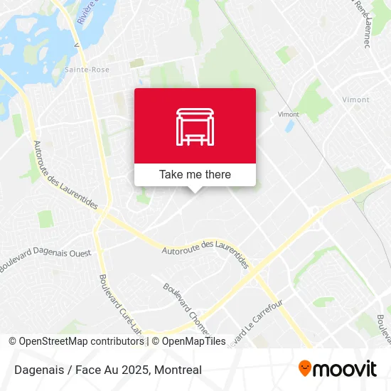 Dagenais / Face Au 2025 map
