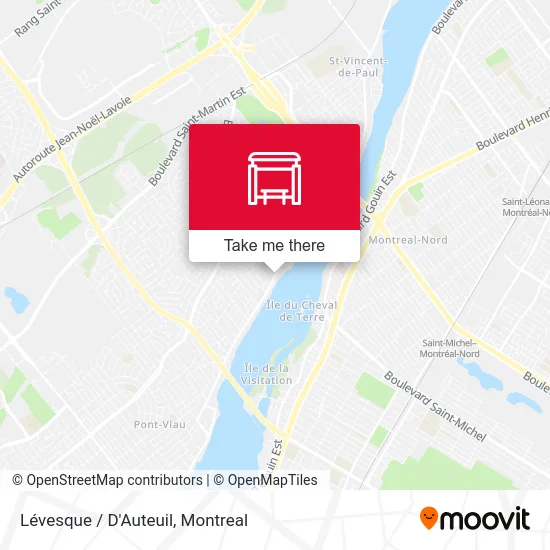 Lévesque / D'Auteuil map