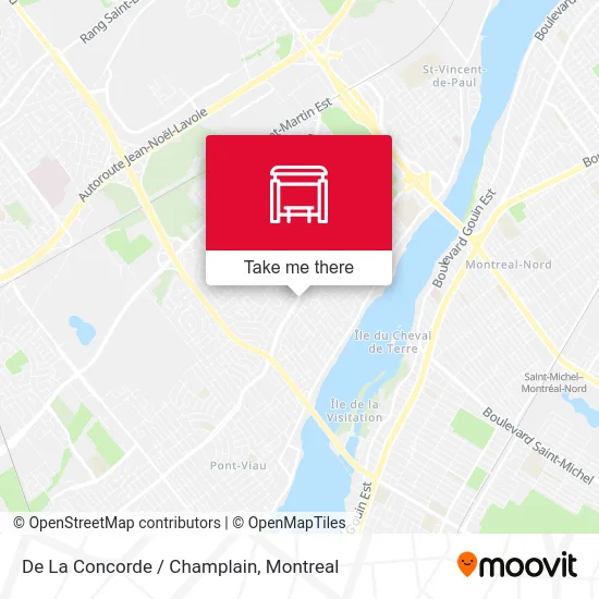 De La Concorde / Champlain map
