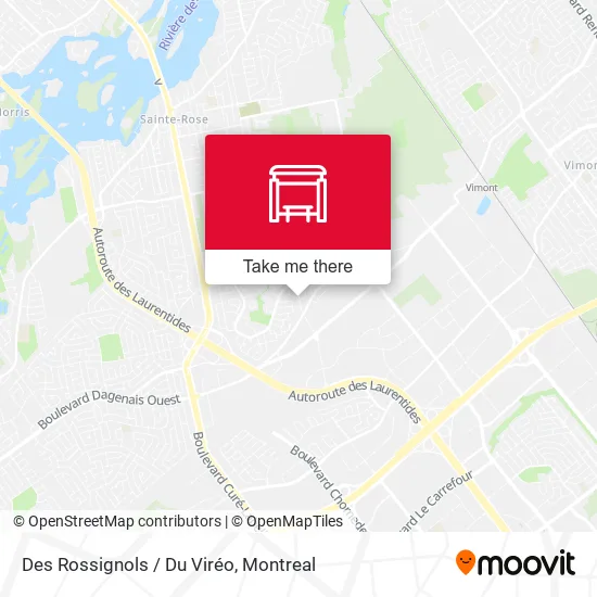 Des Rossignols / Du Viréo map