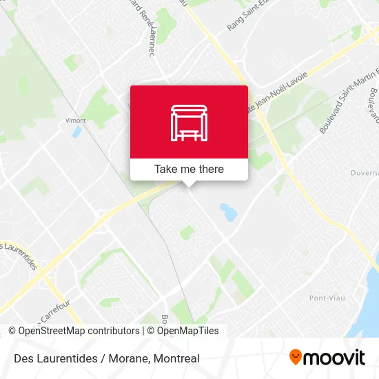 Des Laurentides / Morane map