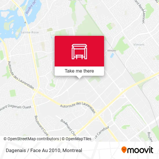 Dagenais / Face Au 2010 map