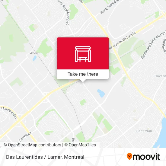 Des Laurentides / Lamer map