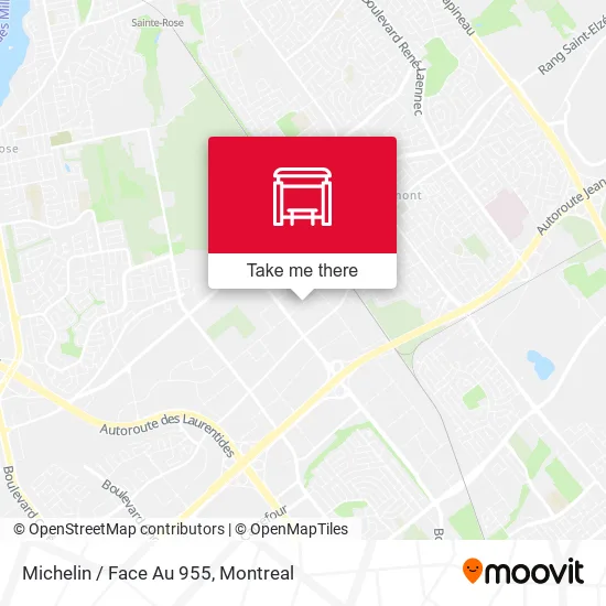 Michelin / Face Au 955 map