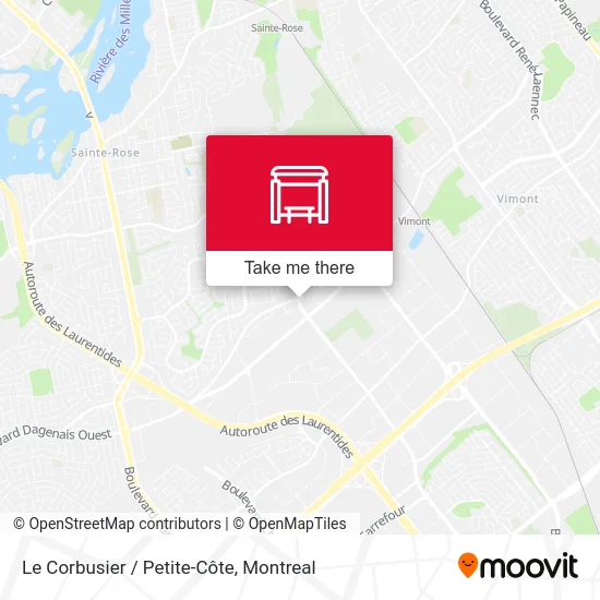 Le Corbusier / Petite-Côte map