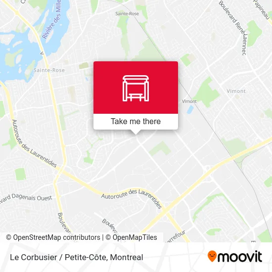 Le Corbusier / Petite-Côte map