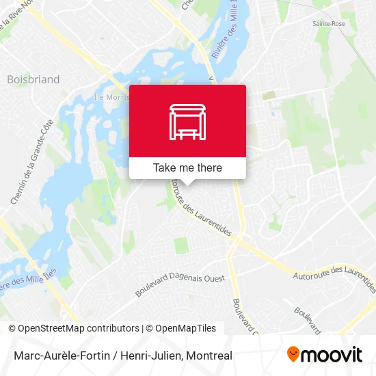 Marc-Aurèle-Fortin / Henri-Julien map