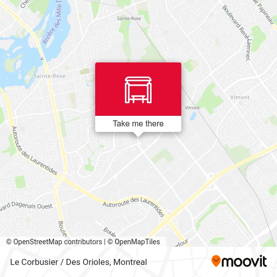 Le Corbusier / Des Orioles map