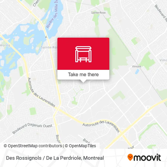 Des Rossignols / De La Perdriole map