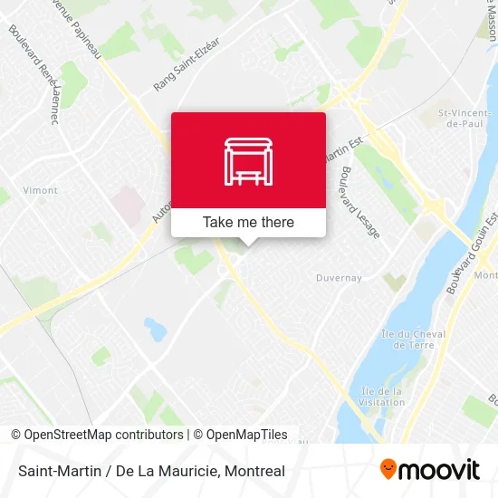 Saint-Martin / De La Mauricie map