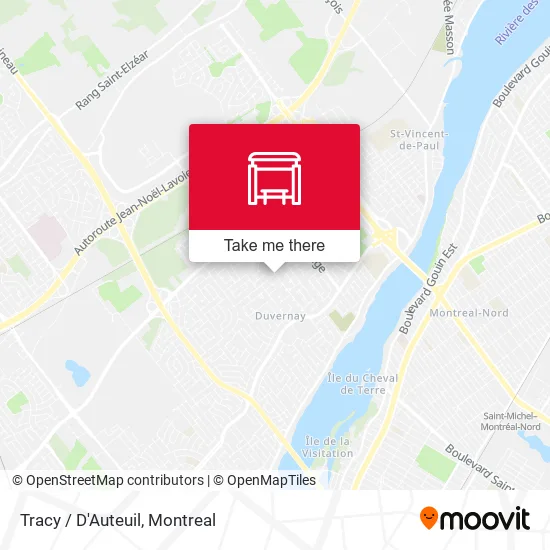 Tracy / D'Auteuil map