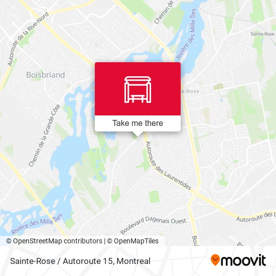 Sainte-Rose / Autoroute 15 map