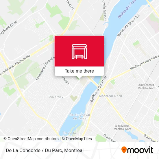 De La Concorde / Du Parc map