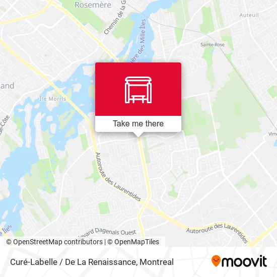 Curé-Labelle / De La Renaissance map