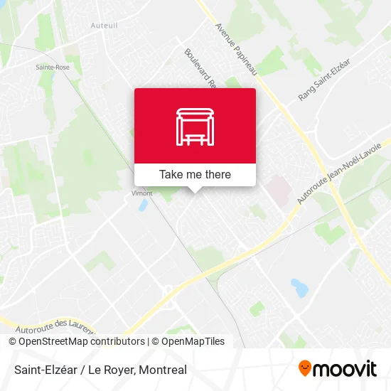 Saint-Elzéar / Le Royer map