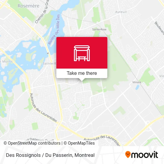 Des Rossignols / Du Passerin map