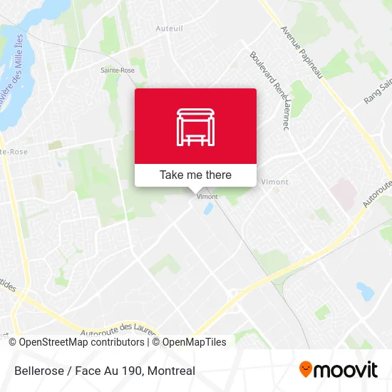 Bellerose / Face Au 190 map