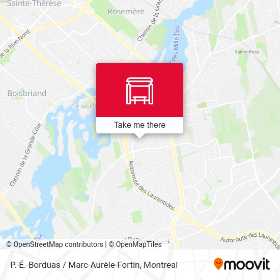 P.-É.-Borduas / Marc-Aurèle-Fortin map