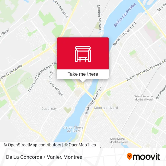 De La Concorde / Vanier map