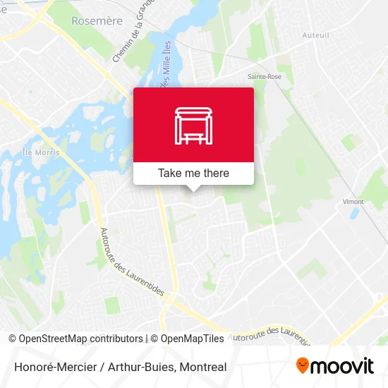 Honoré-Mercier / Arthur-Buies map