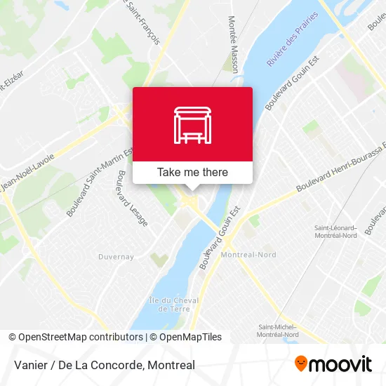 Vanier / De La Concorde map