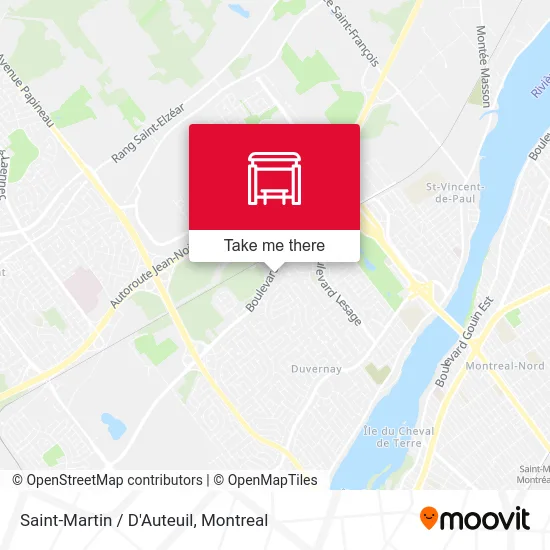 Saint-Martin / D'Auteuil map