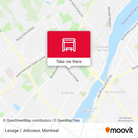 Lesage / Jolicoeur map