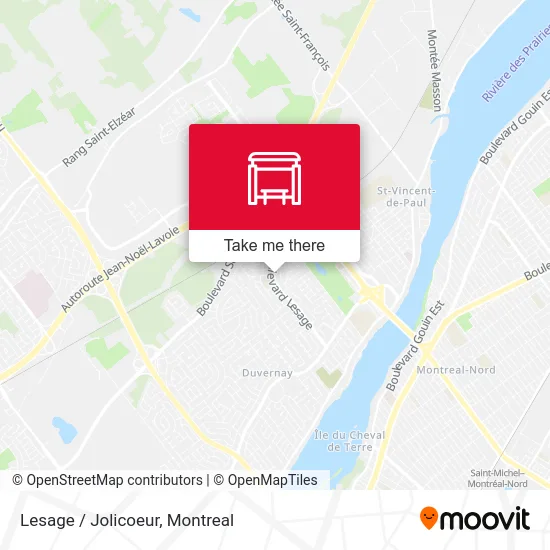 Lesage / Jolicoeur map