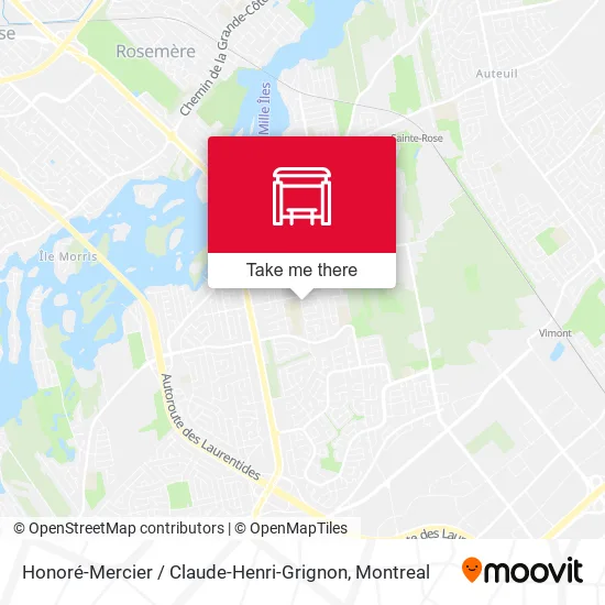 Honoré-Mercier / Claude-Henri-Grignon map