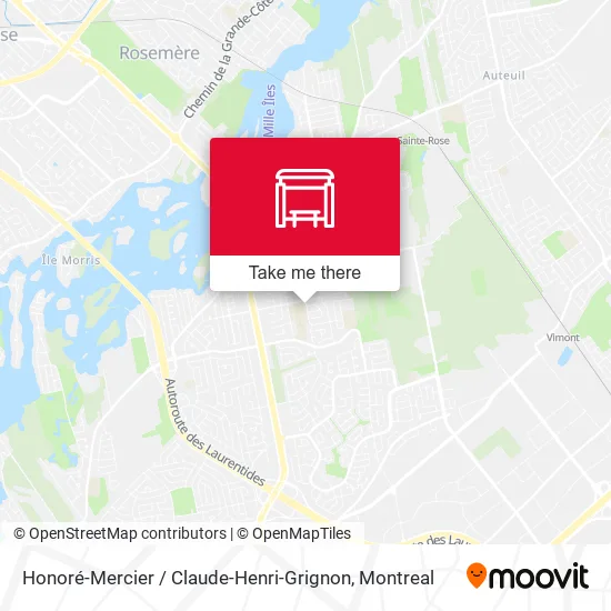Honoré-Mercier / Claude-Henri-Grignon map
