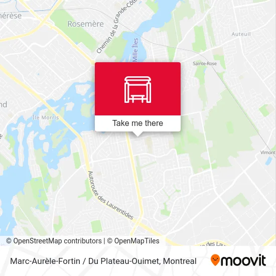 Marc-Aurèle-Fortin / Du Plateau-Ouimet map