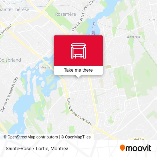 Sainte-Rose / Lortie map