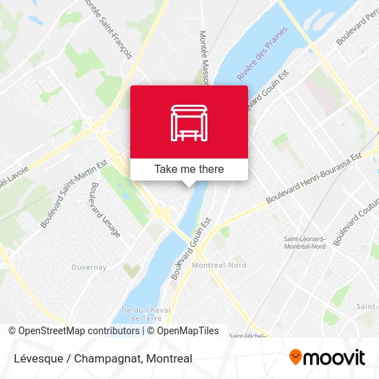 Lévesque / Champagnat map