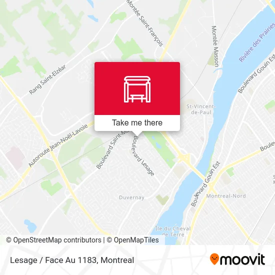 Lesage / Face Au 1183 map