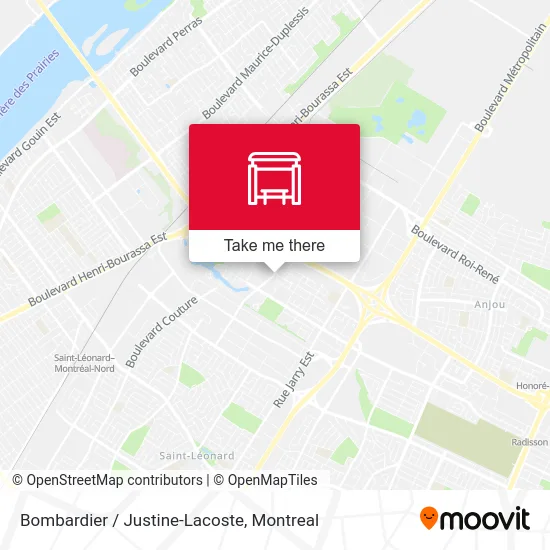 Bombardier / Justine-Lacoste map