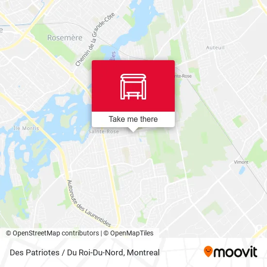 Des Patriotes / Du Roi-Du-Nord map