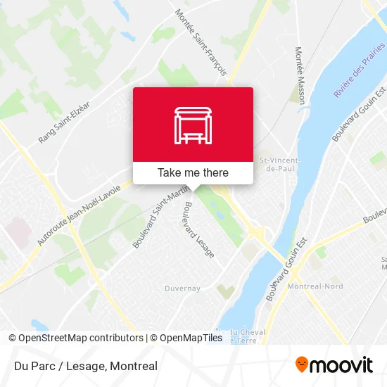 Du Parc / Lesage map