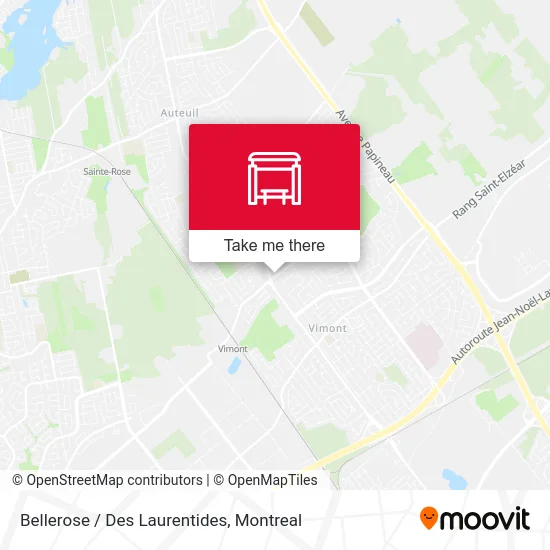 Bellerose / Des Laurentides map