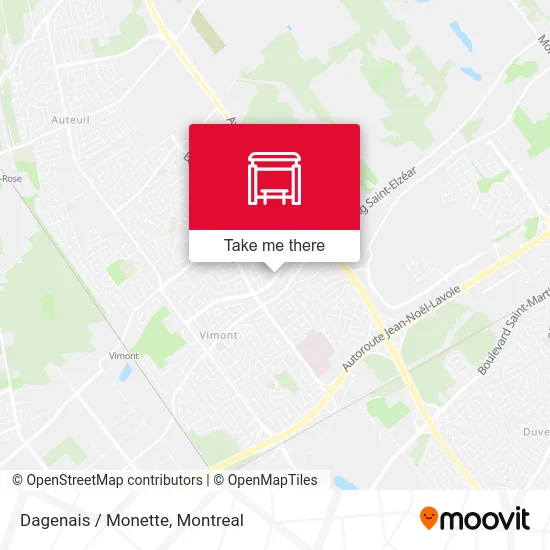 Dagenais / Monette map