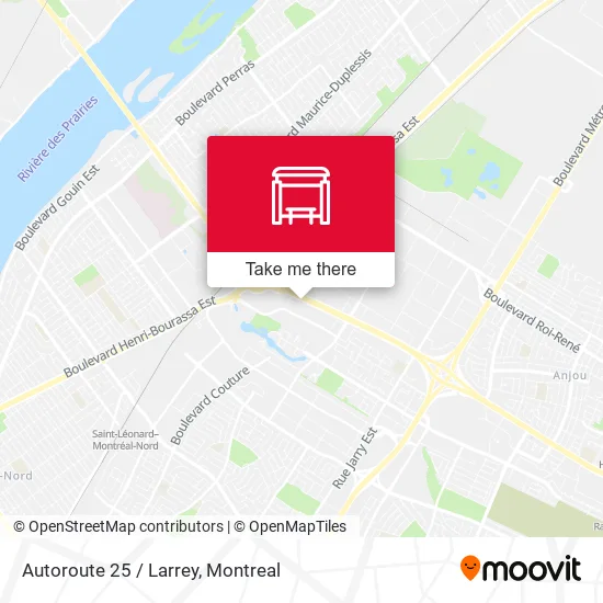 Autoroute 25 / Larrey map