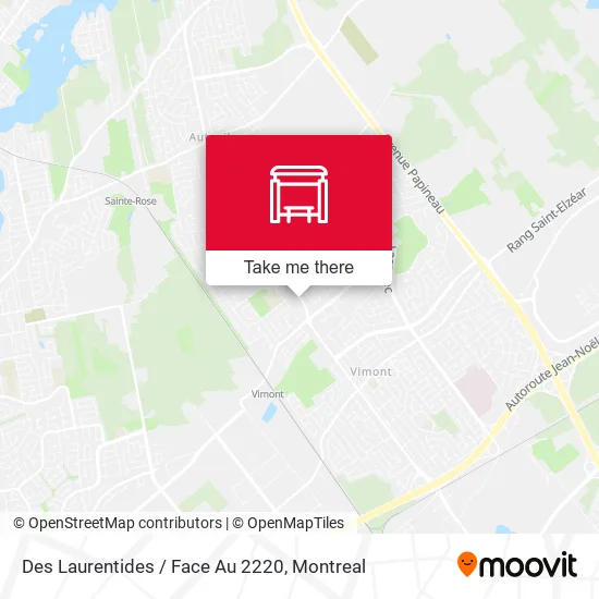 Des Laurentides  / Face Au 2220 map